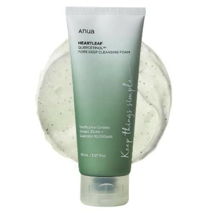 Anua Heartleaf Quercetinol Pore Deep Cleansing Foam.