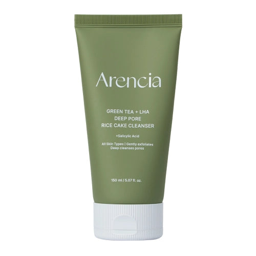 Arencia - Green Tea + LHA Deep Pore Rice Cake Cleanser - 150ml